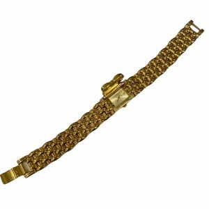 Vintage flip top gold color Elgin wrist watch